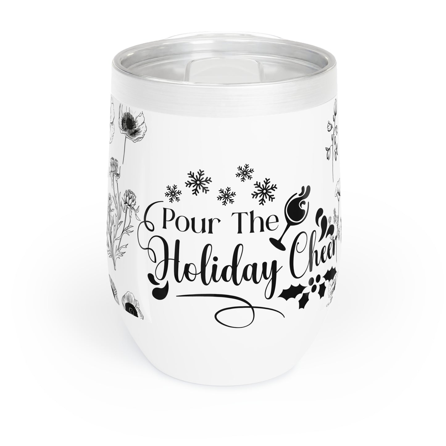 Pour The Holiday Cheer Christmas Wine Tumbler - JOURNAL VENUE