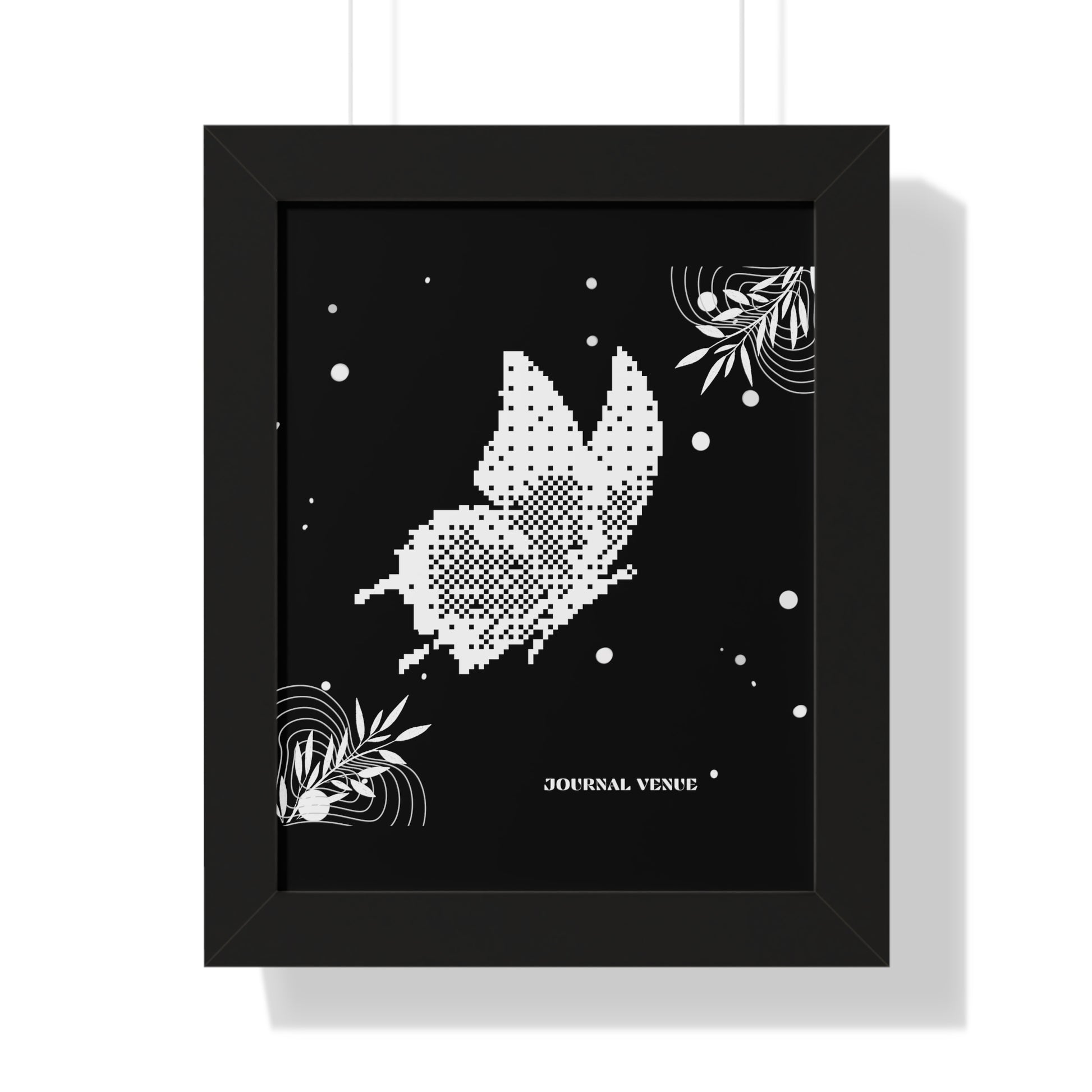  Whimsical Glittery Butterfly Frame Wall Art  Poster - JOURNAL VENUE