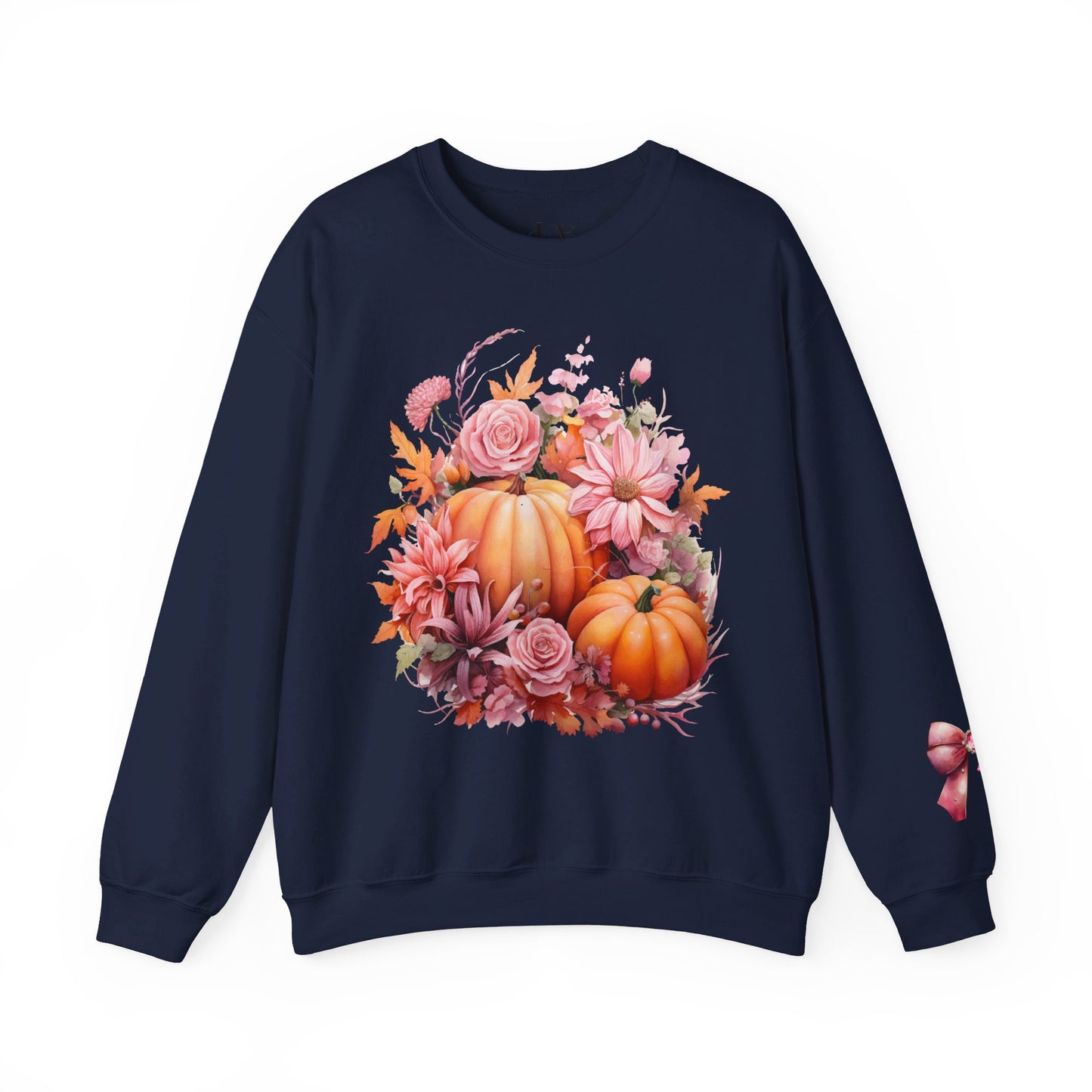 Pink Floral Pumpkin Sweatshirt