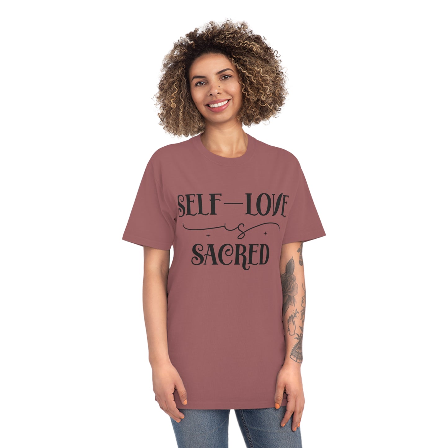 Self Love is Sacred Faded T Shirt - JOURNAL VENUE