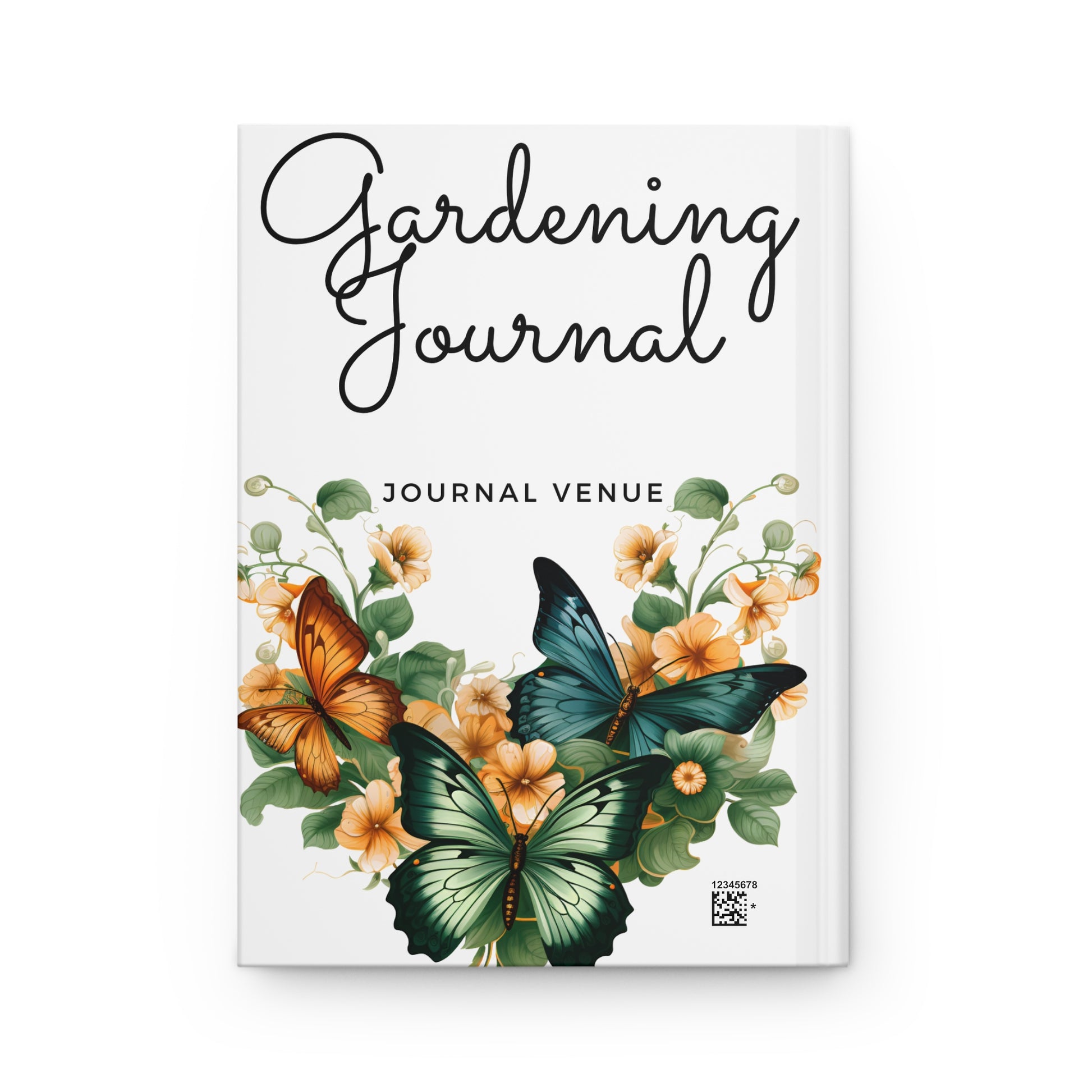 Cute Butterflies & Floral Garden Journal Planner  - Back Cover