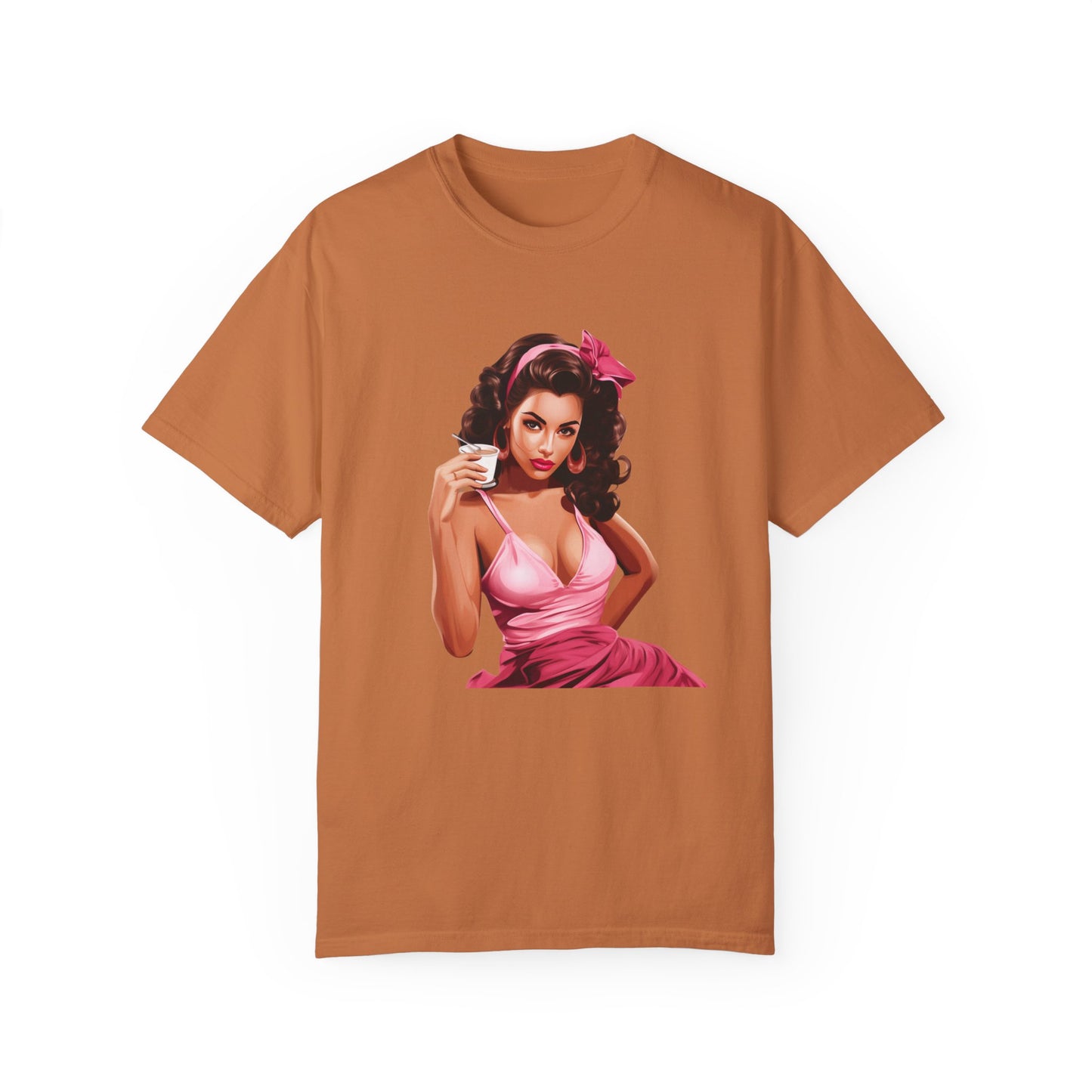 Vintage Mom Pin Up Coffee Girl T-shirt - JOURNAL VENUE