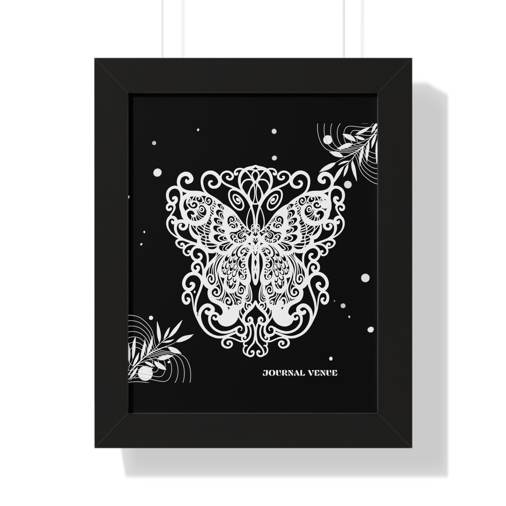 Whimsical Royal Butterfly Framed Wall Art  Poster JOURNAL VENUE