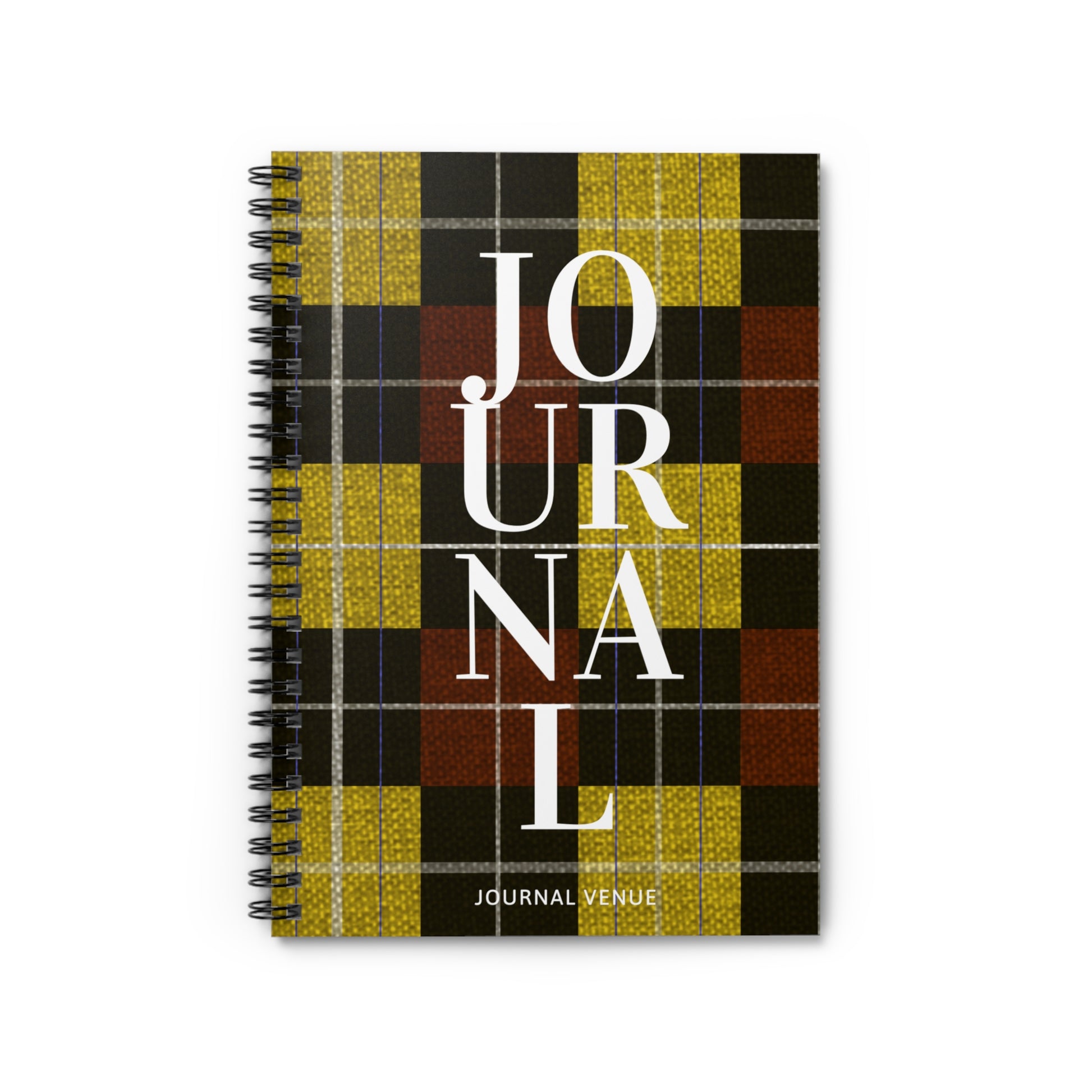 Yellow Plaid Journal Notebooks - JOURNAL VENUE