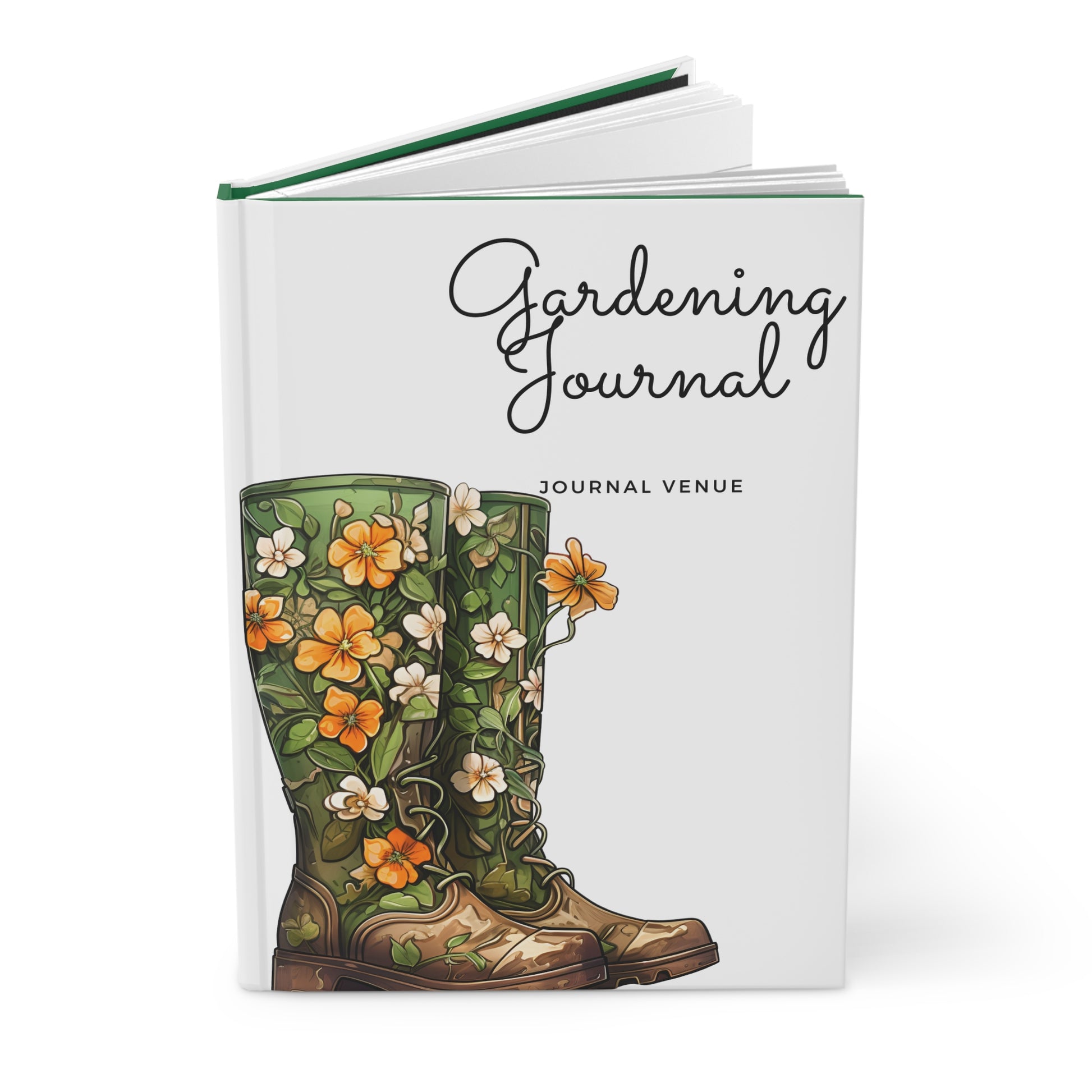 Floral Boots Garden Journal Book - Garden Planner