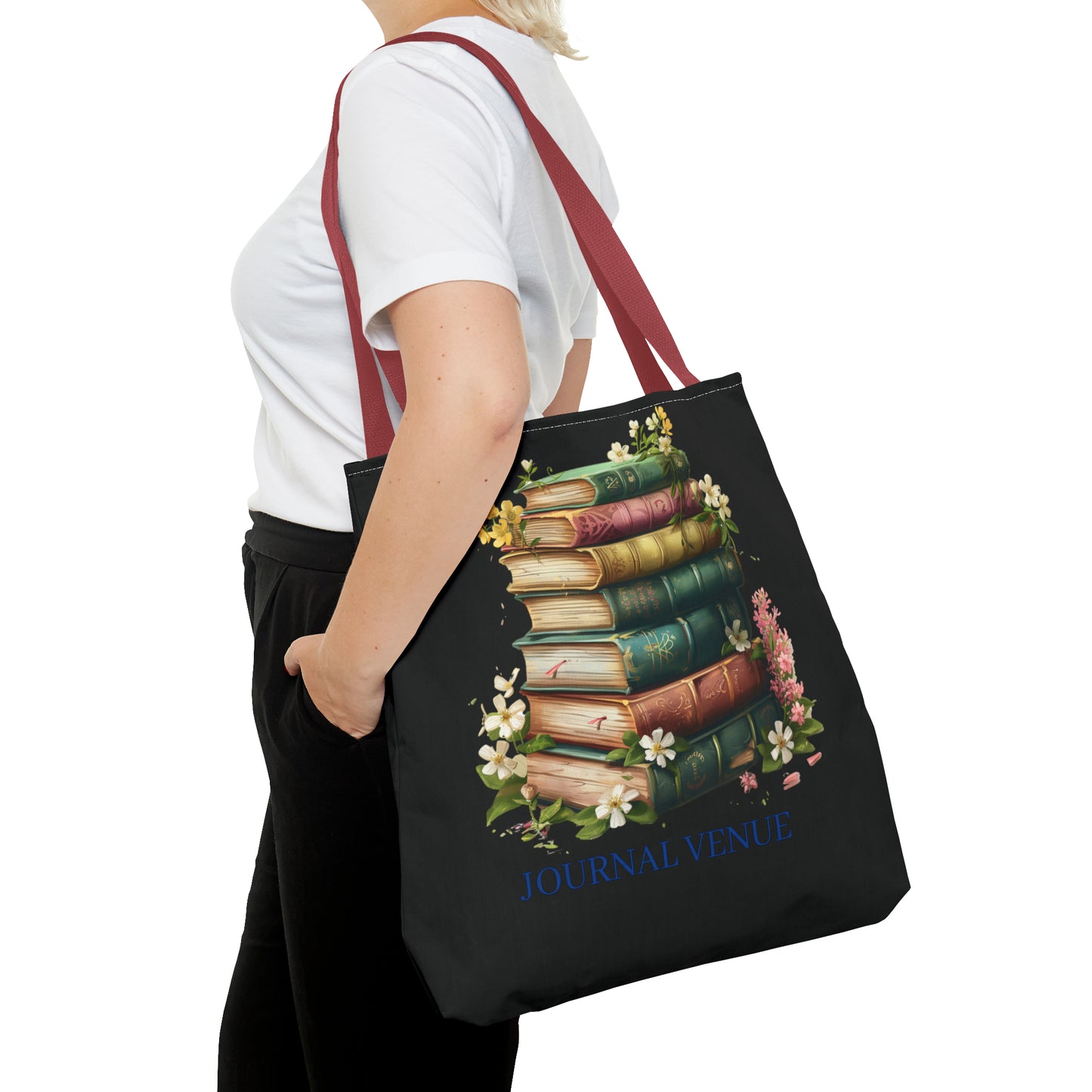 Cute Bookworm Tote Bag - JOURNAL VENUE