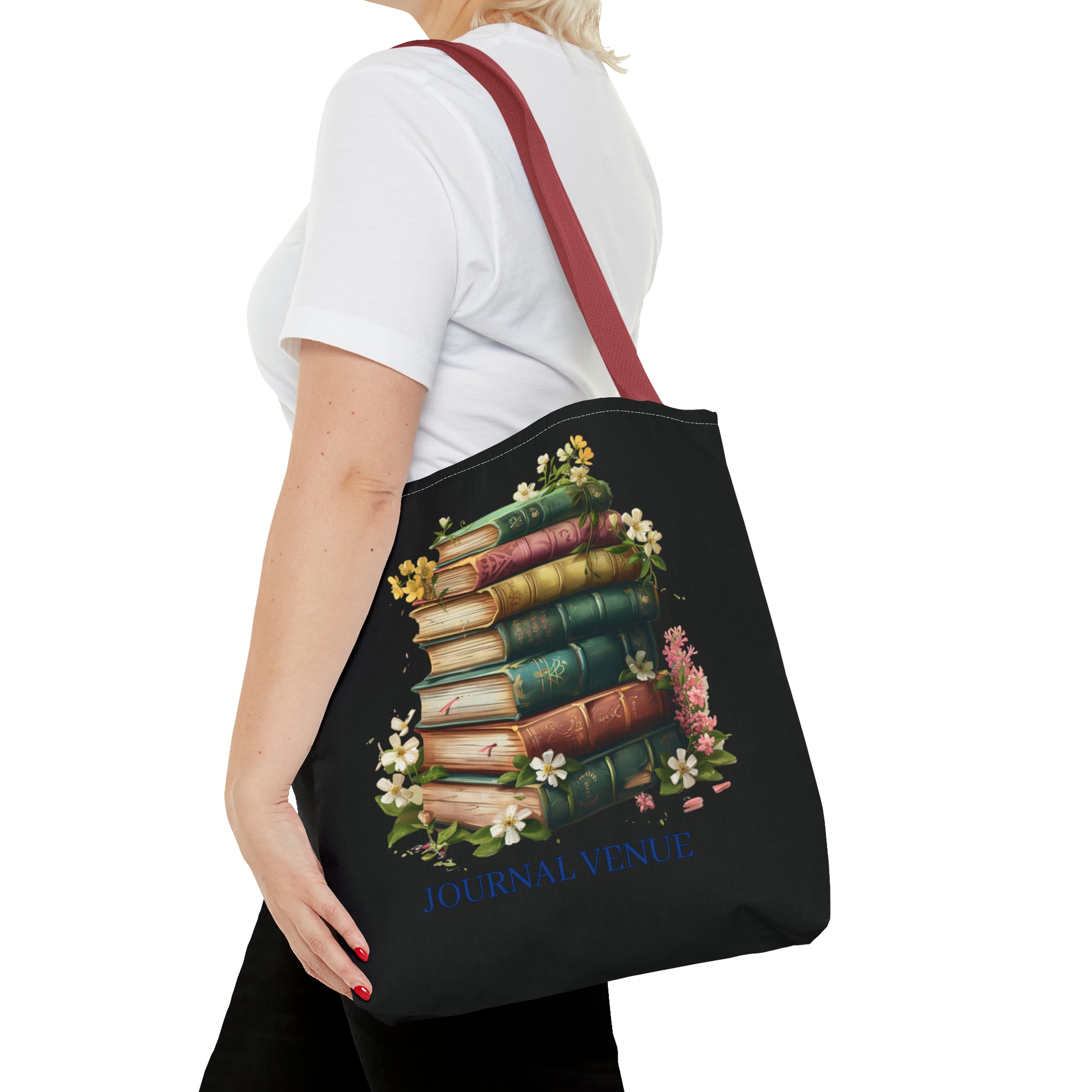 Cute Bookworm Tote Bag - JOURNAL VENUE