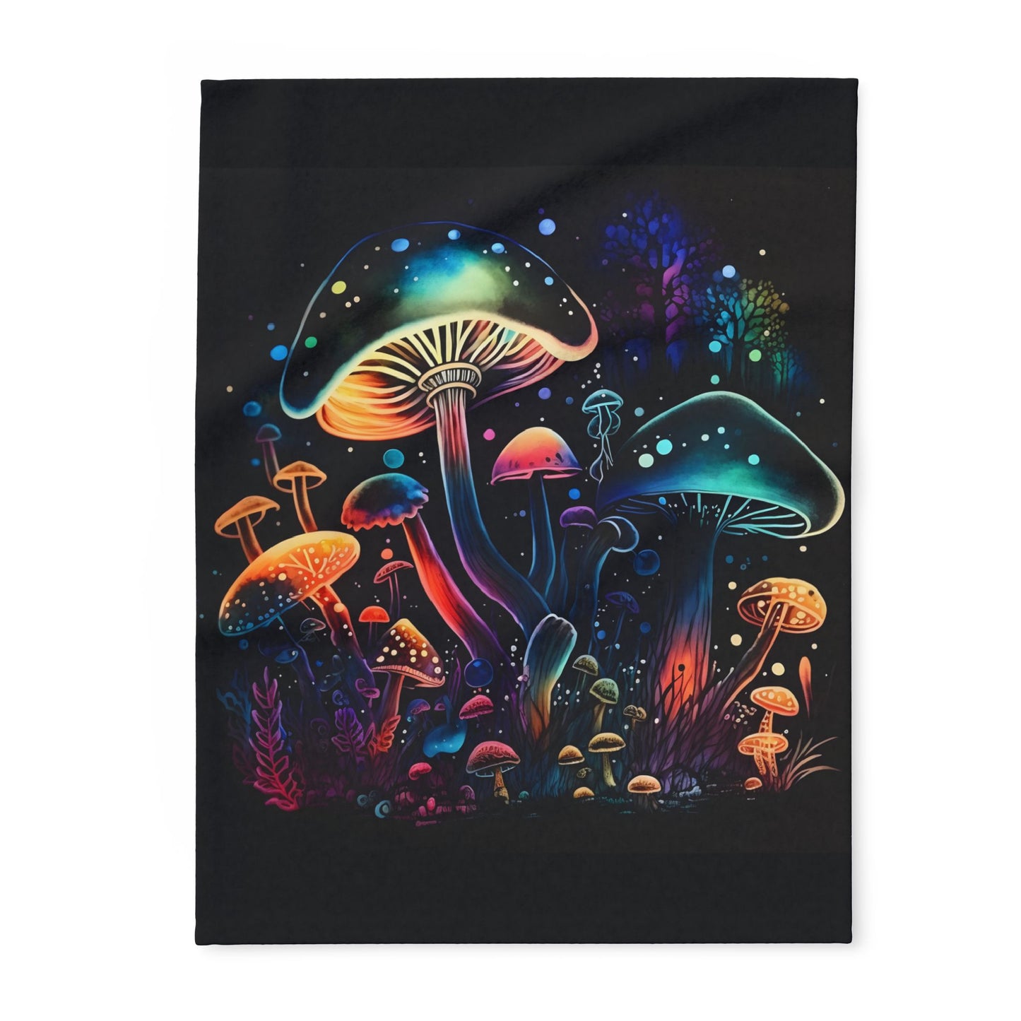 Dancing Mushroom Arctic Fleece Blanket