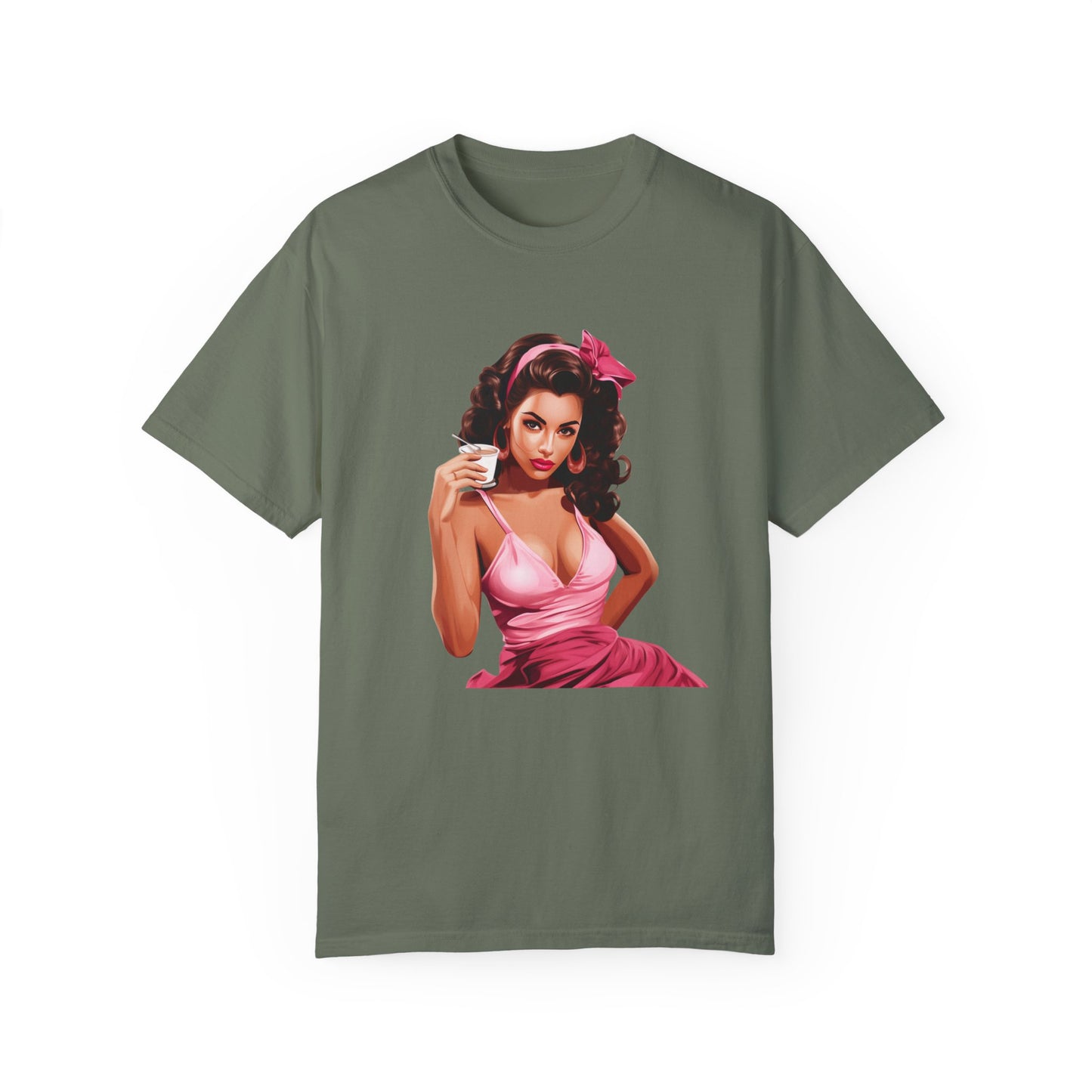 Vintage Mom Pin Up Coffee Girl T-shirt - JOURNAL VENUE