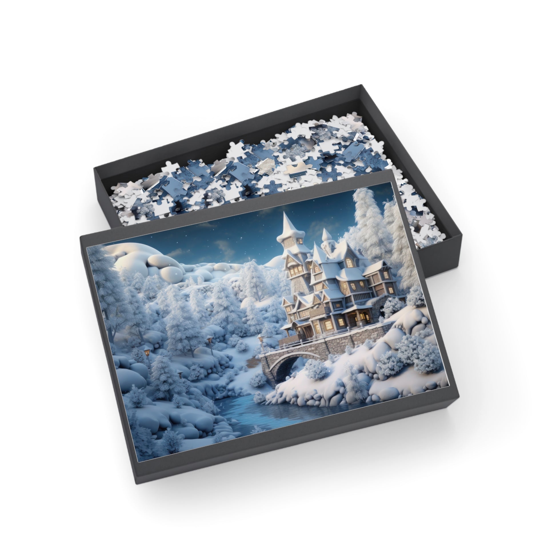 Fantasy Winter Wonderland  Castle Puzzle - JOURNAL VENUE