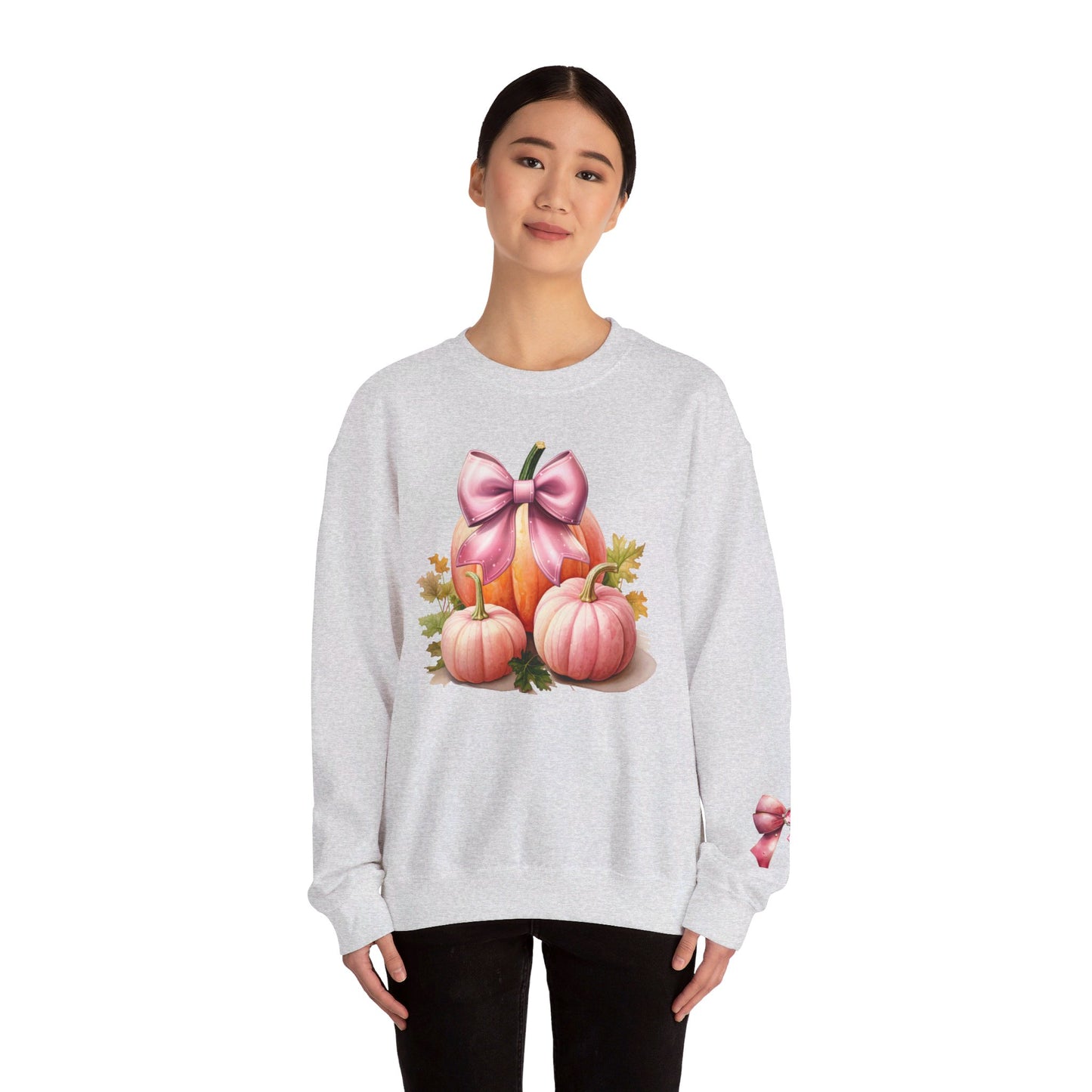 Pink Coquette Pumpkin Crewneck Sweatshirt