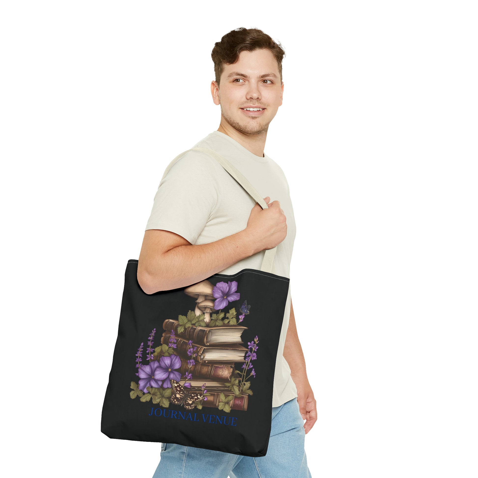 Bookworm Shopping Tote Bag - JOURNAL VENUE