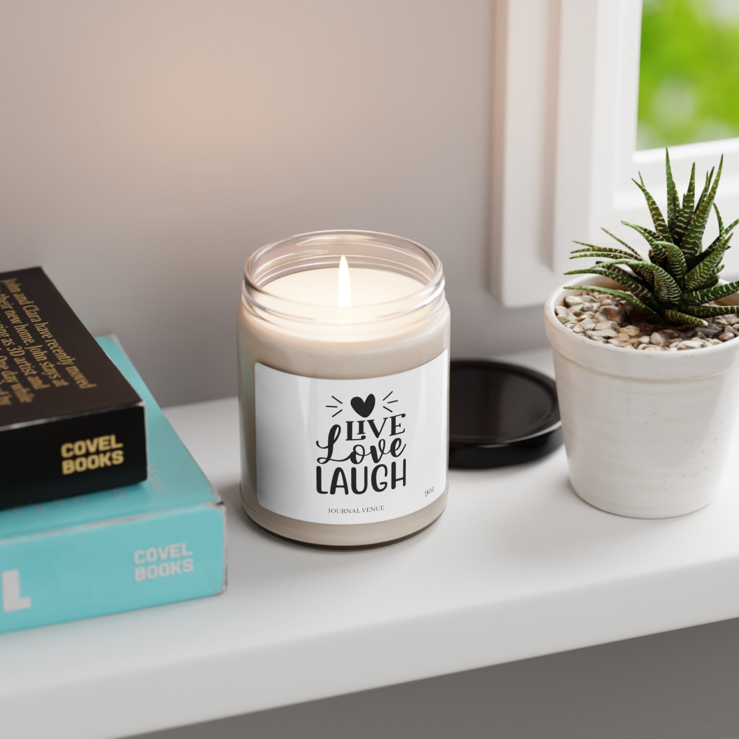 Live Love Laugh Scented Soy Candle - JOURNAL VENUE