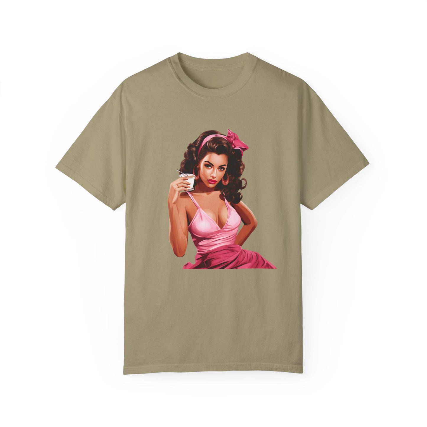 Vintage Mom Pin Up Coffee Girl T-shirt - JOURNAL VENUE