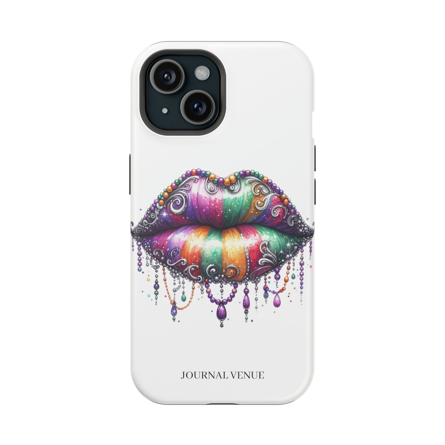 Cute Mardi Gras Lip Stain Iphone Cases - JOURNAL VENUE