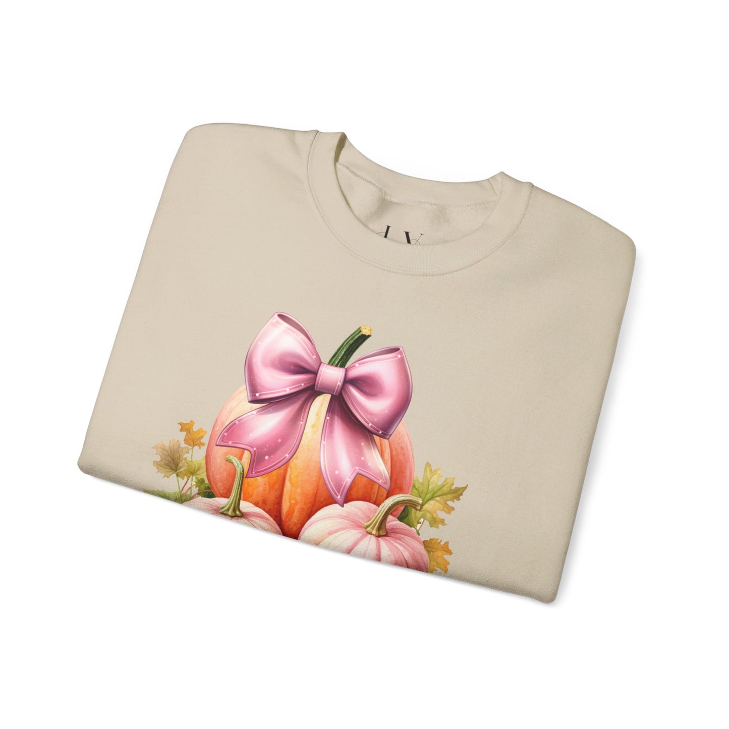 Pink Coquette Pumpkin Crewneck Sweatshirt