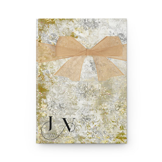 Coquette Vintage Gold Bow Writing Notebook Journals - JOURNAL VENUE