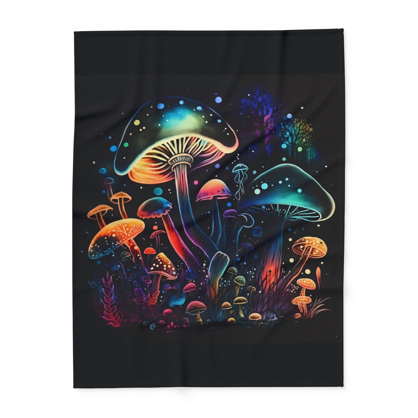 Dancing Mushroom Arctic Fleece Blanket