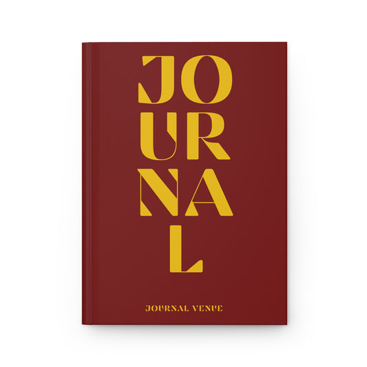 Classic Maroon Journal Matte Hardcover - JOURNAL VENUE