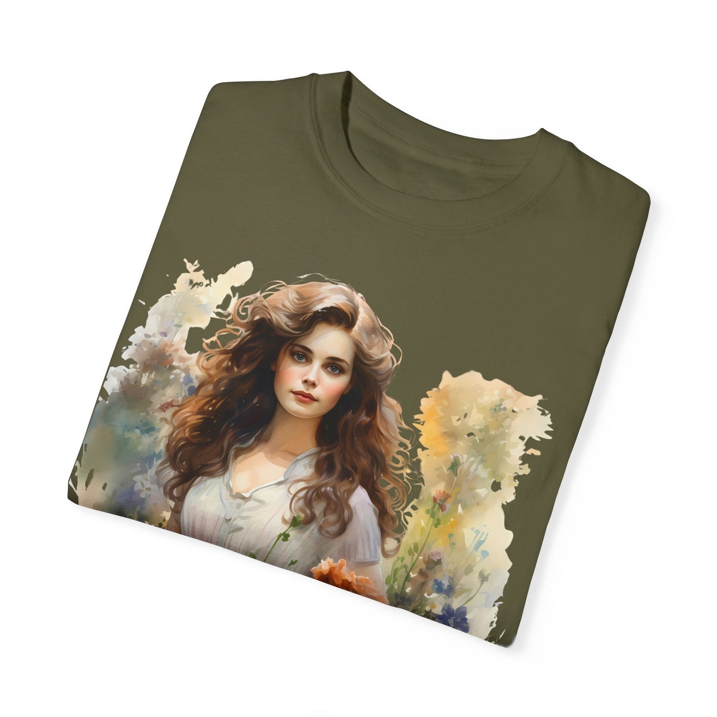 Wild Flower Vintage Girl T-shirt - JOURNAL VENUE