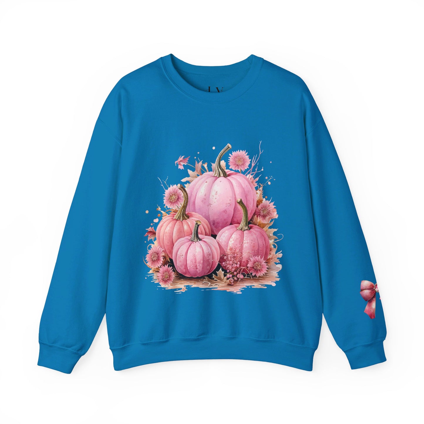 Pink Floral Pumpkin Crewneck Sweatshirt