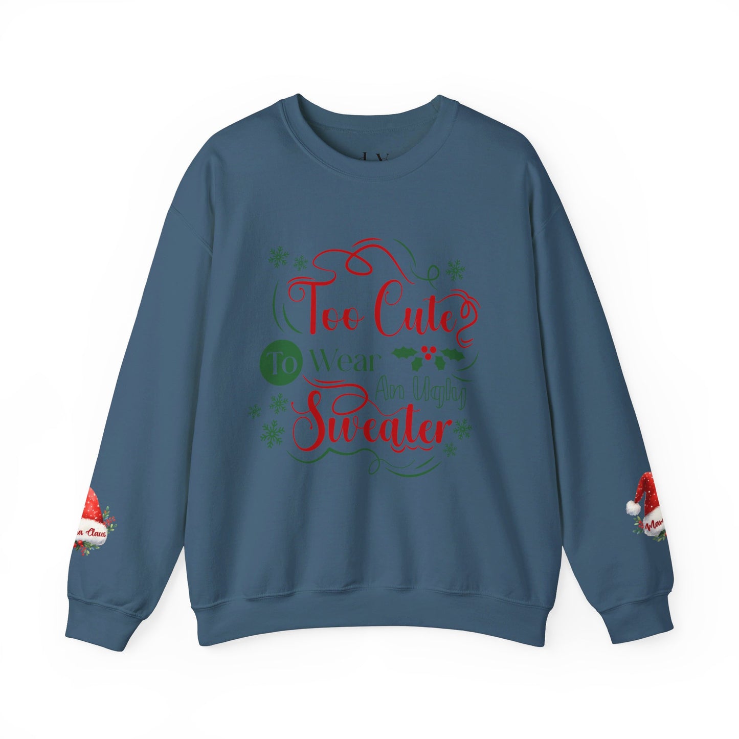 Too Cute Christmas Crewneck Sweatshirt - JOURNAL VENUE