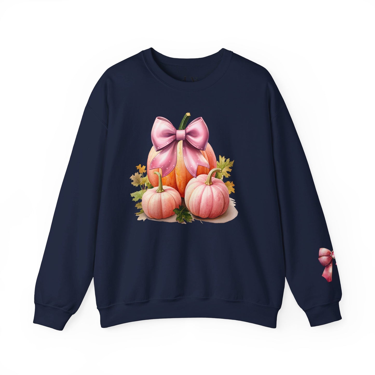 Pink Coquette Pumpkin Crewneck Sweatshirt