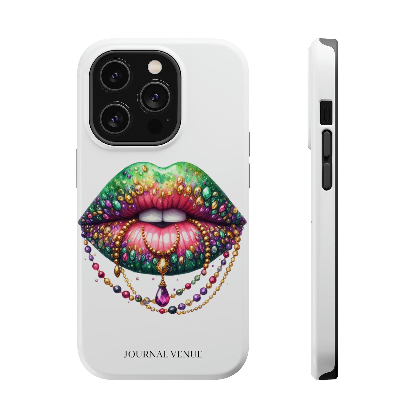 Jeweled Mardi Gras Lip Iphone Cases - JOURNAL VENUE