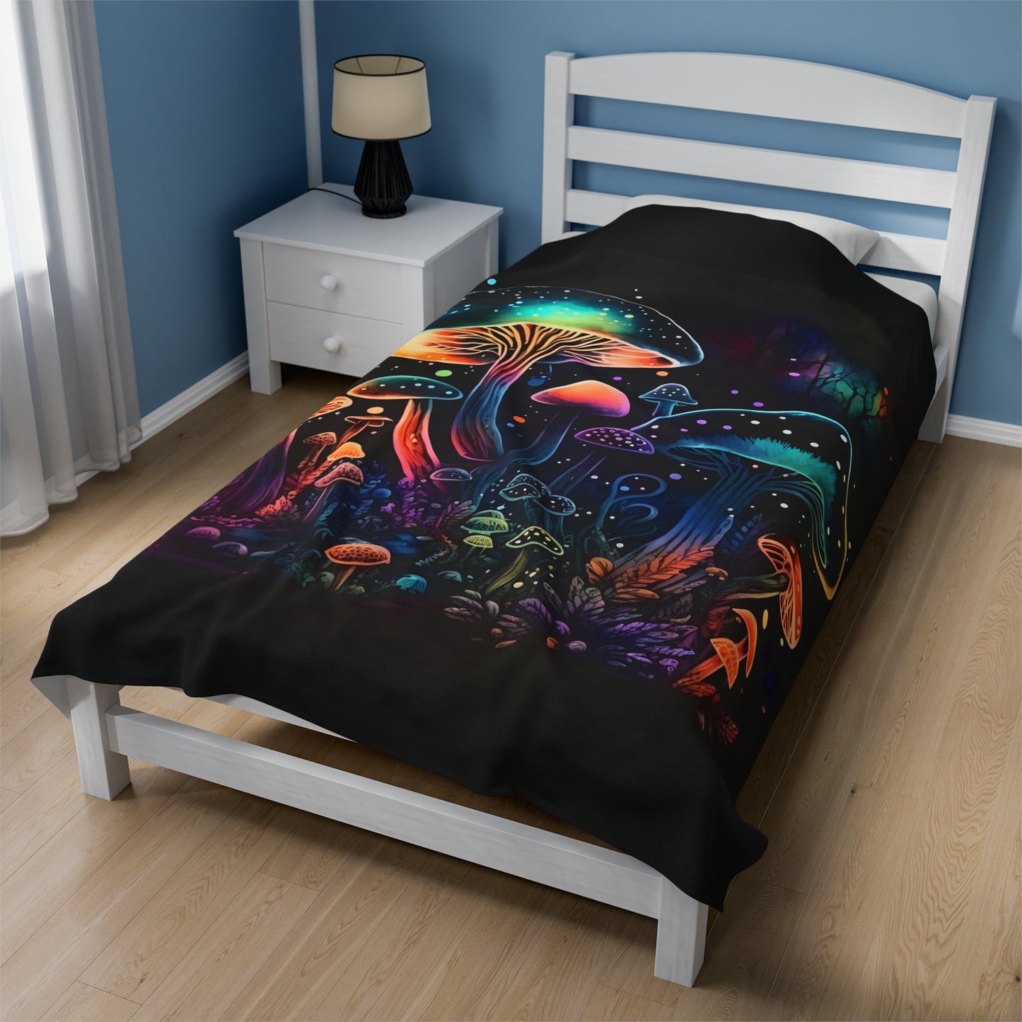 Magic Mushroom Velveteen Plush Blanket