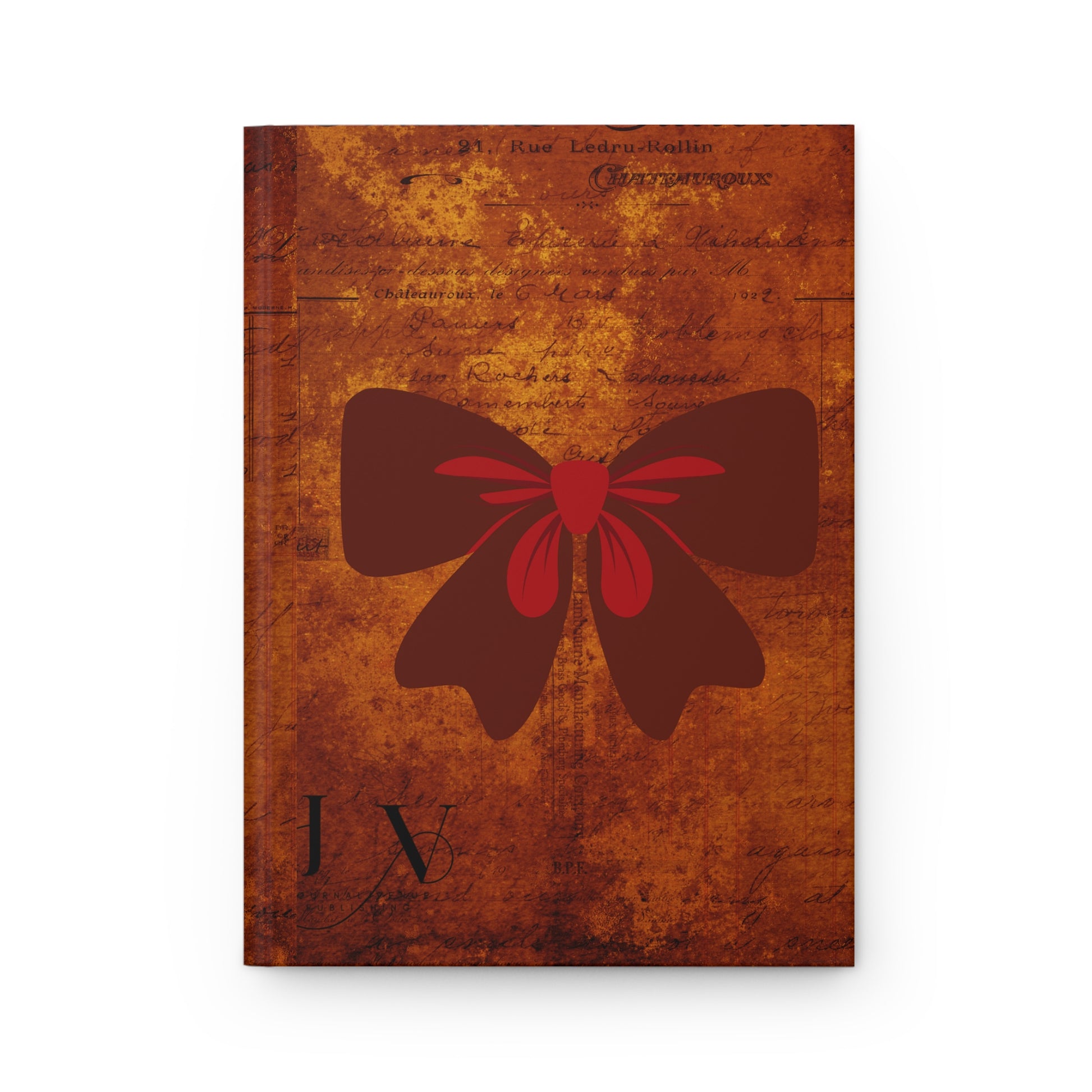 Coquette Bow Vintage Hardcover Notebooks and Journals - JOURNAL VENUE