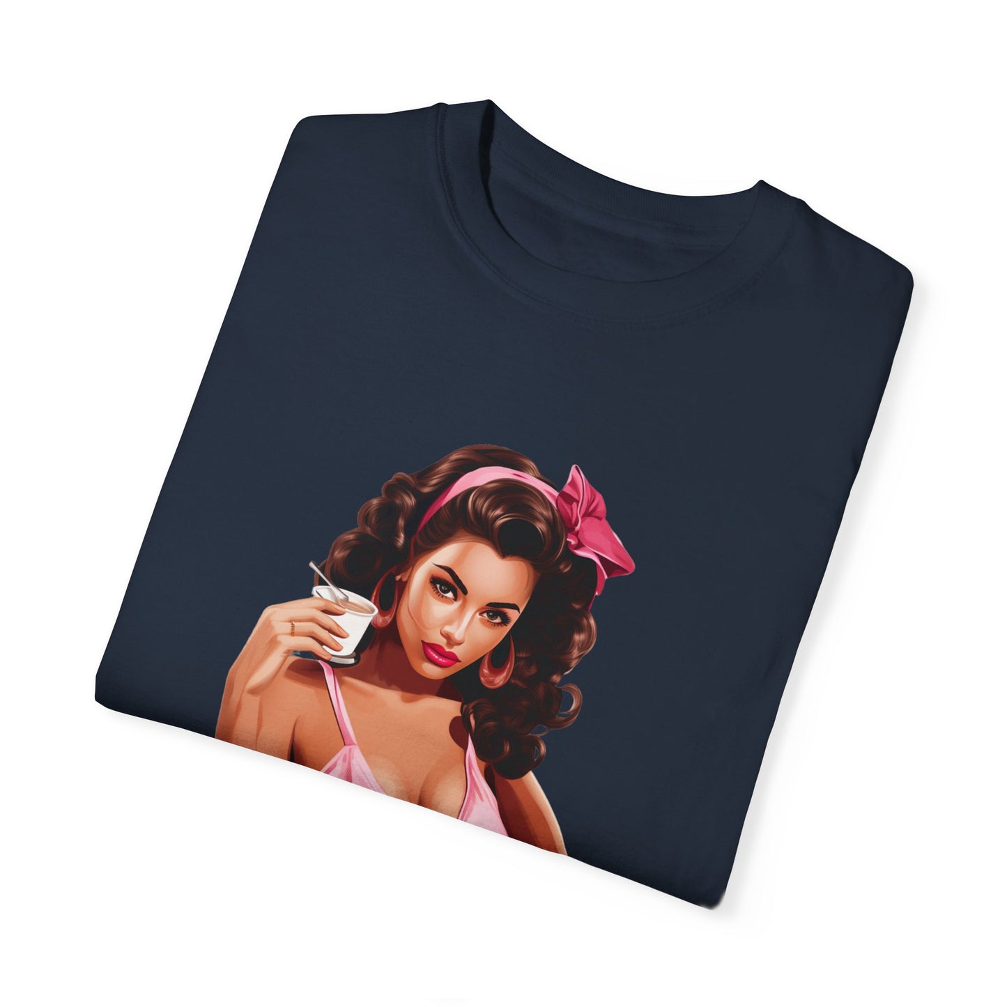 Vintage Mom Pin Up Coffee Girl T-shirt