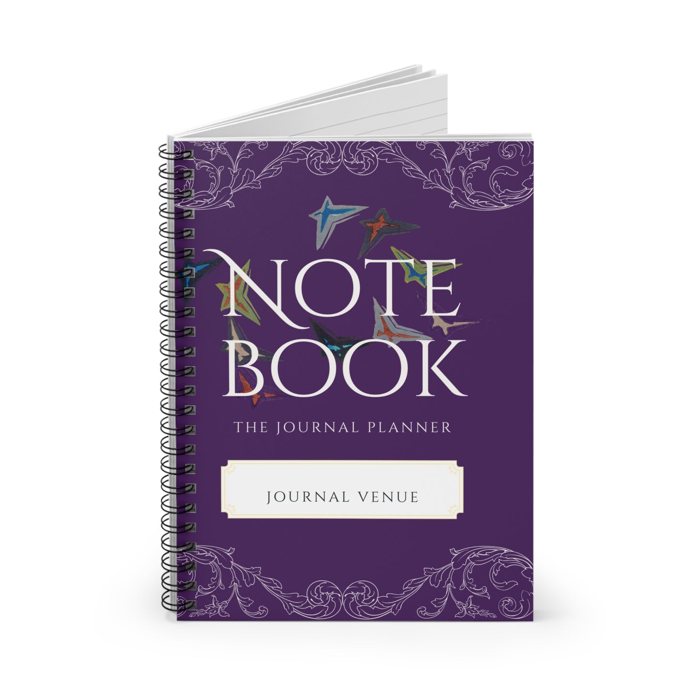 Cute Purple Spiral Laced Notebooks - JOURNAL VENUE