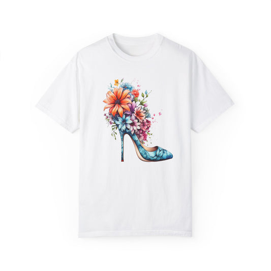 Cute Floral Vintage Heel T-shirt - JOURNAL VENUE