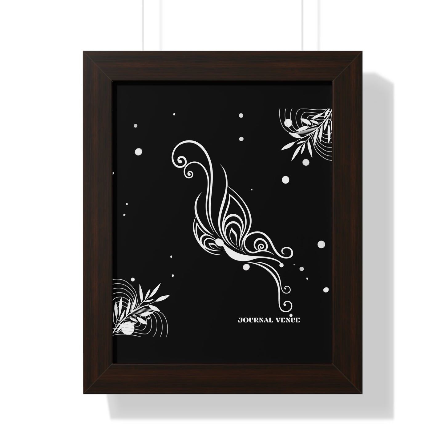 Whimsical Butterfly Framed Vertical Wall Art  Poster - JOURNAL VENUE