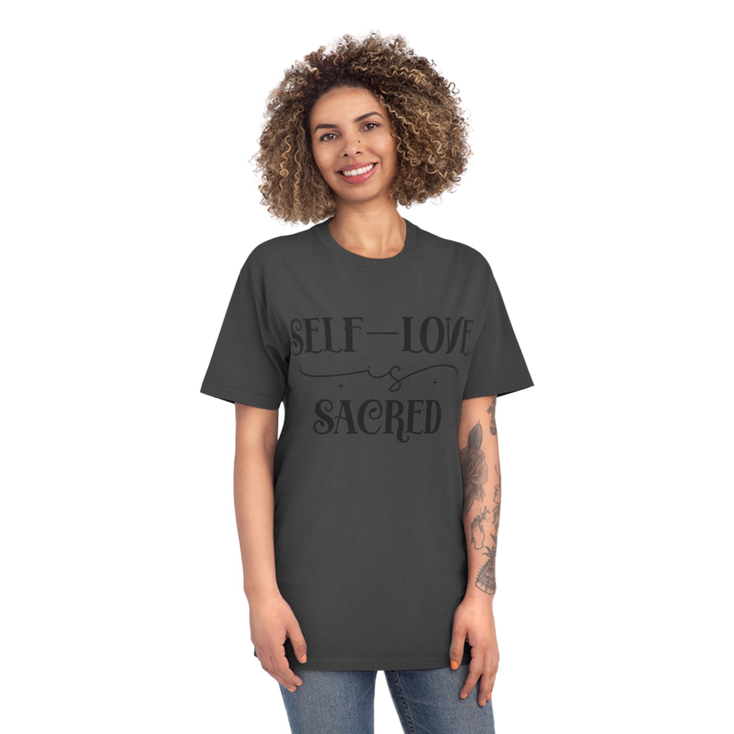 Self Love is Sacred Faded T Shirt - JOURNAL VENUE