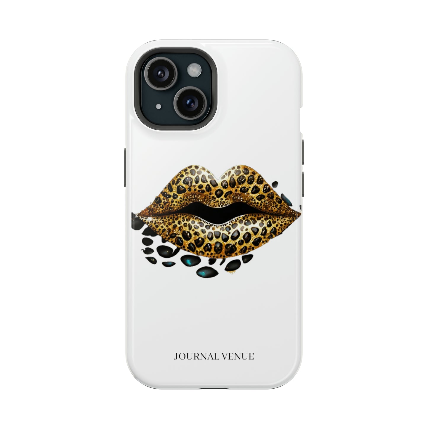 Leopard Glitter Lip Stain Iphone Cases - JOURNAL VENUE