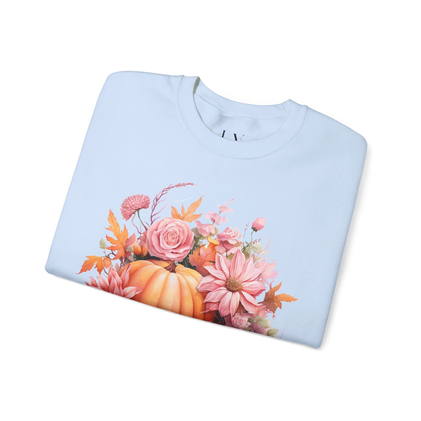 Pink Floral Pumpkin Sweatshirt