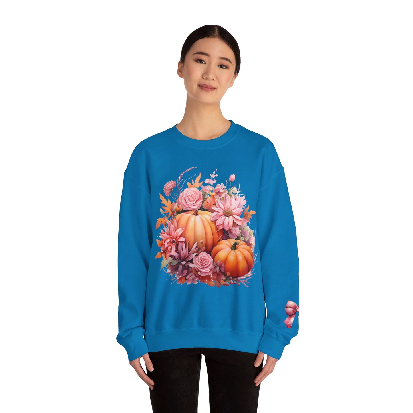 Pink Floral Pumpkin Sweatshirt