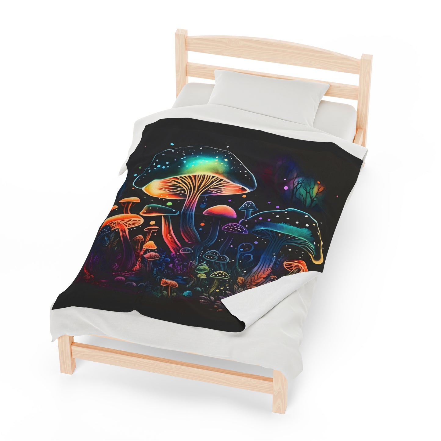 Magic Mushroom Velveteen Plush Blanket