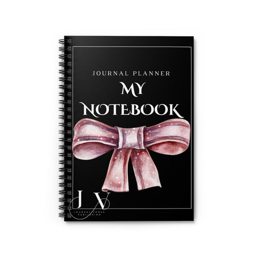 Coquette Girl Vintage Journal Planner  Pink Bow Notebooks 