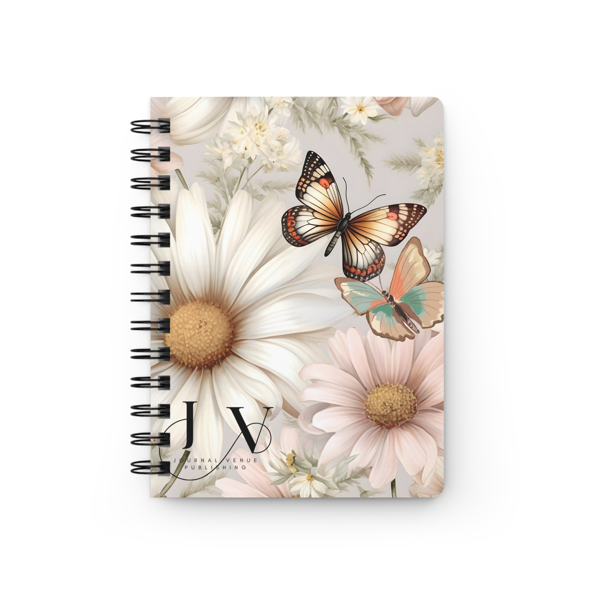 floral  Butterfly Spiral Bound Journal - JOURNAL VENUE