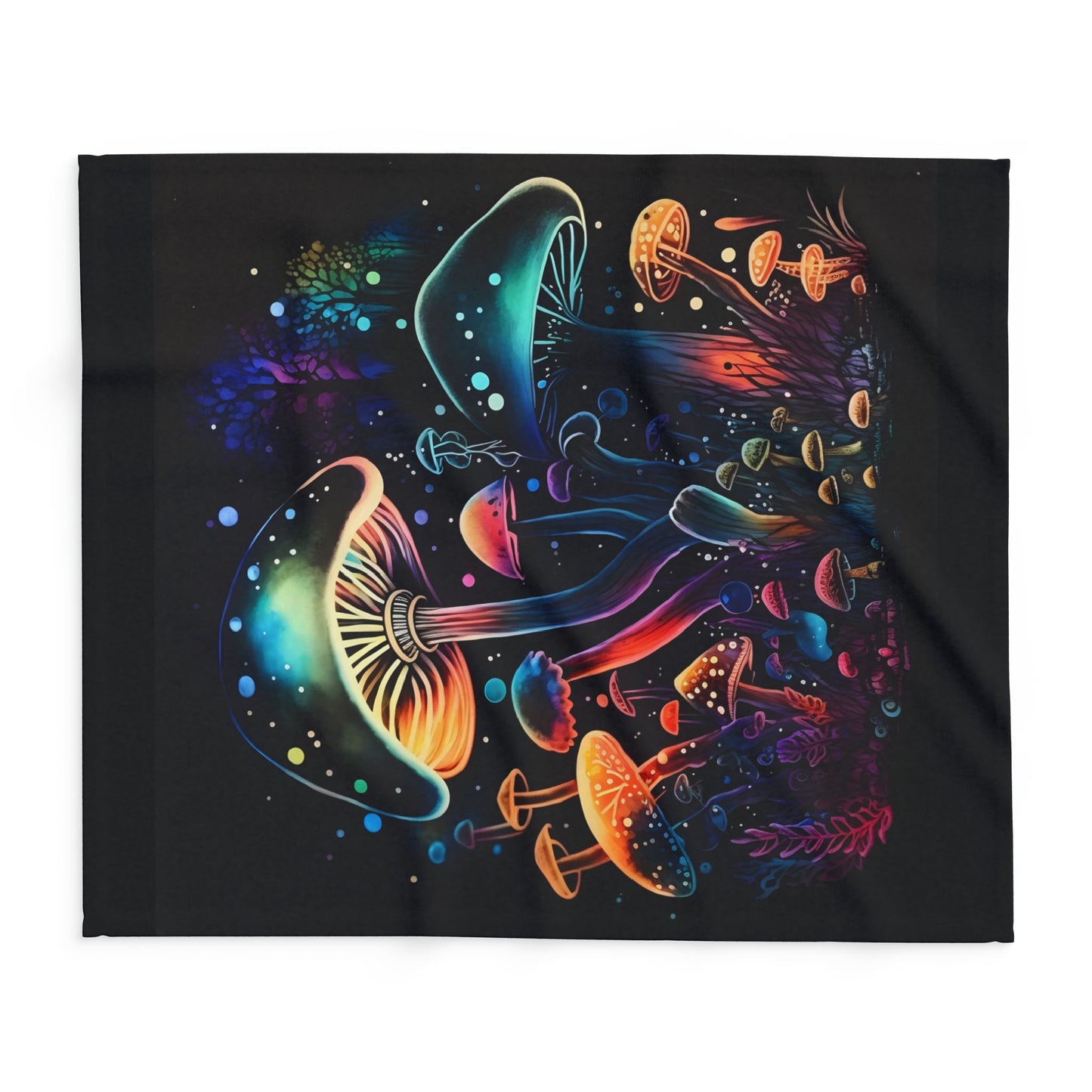 Dancing Mushroom Arctic Fleece Blanket