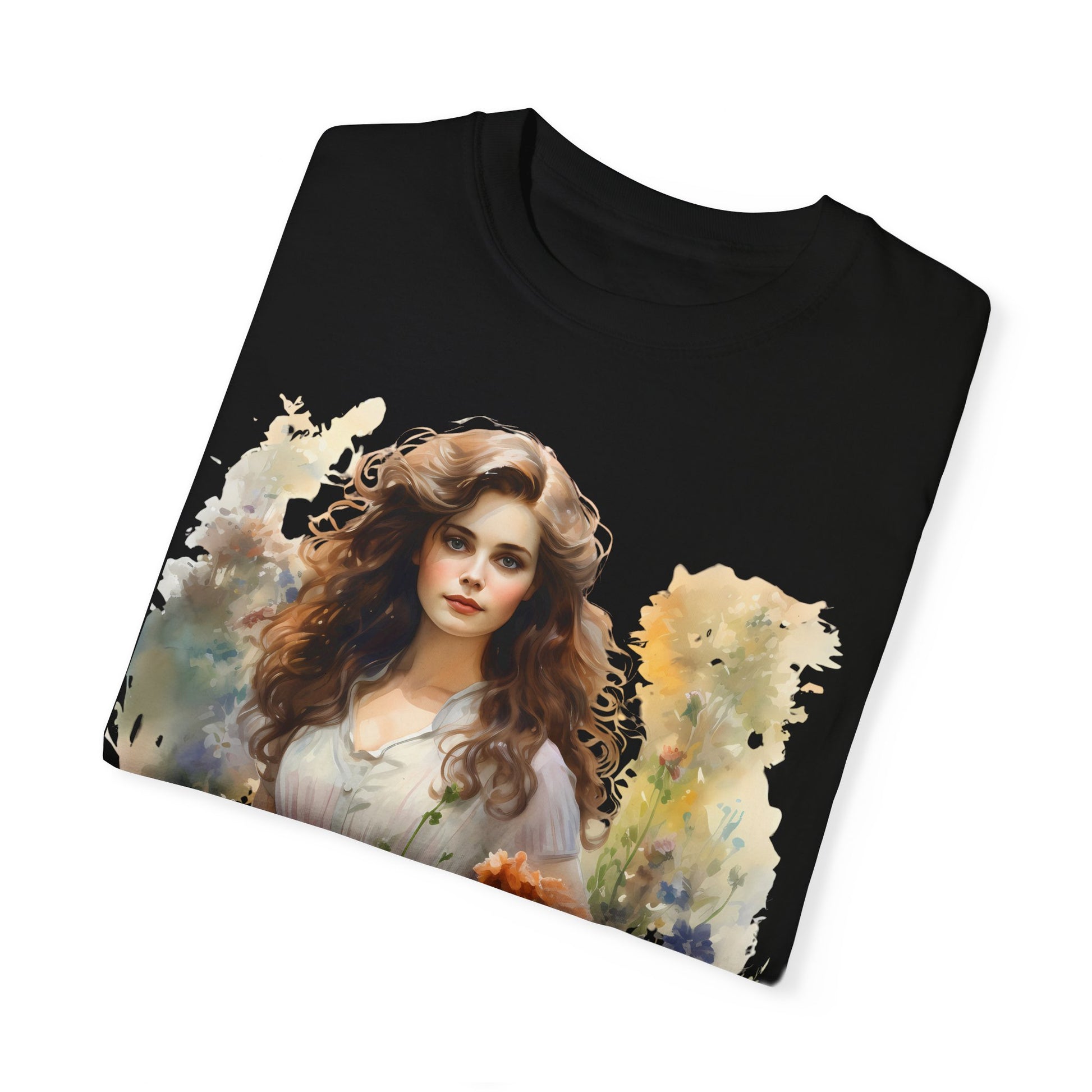 Wild Flower Vintage Girl T-shirt - JOURNAL VENUE