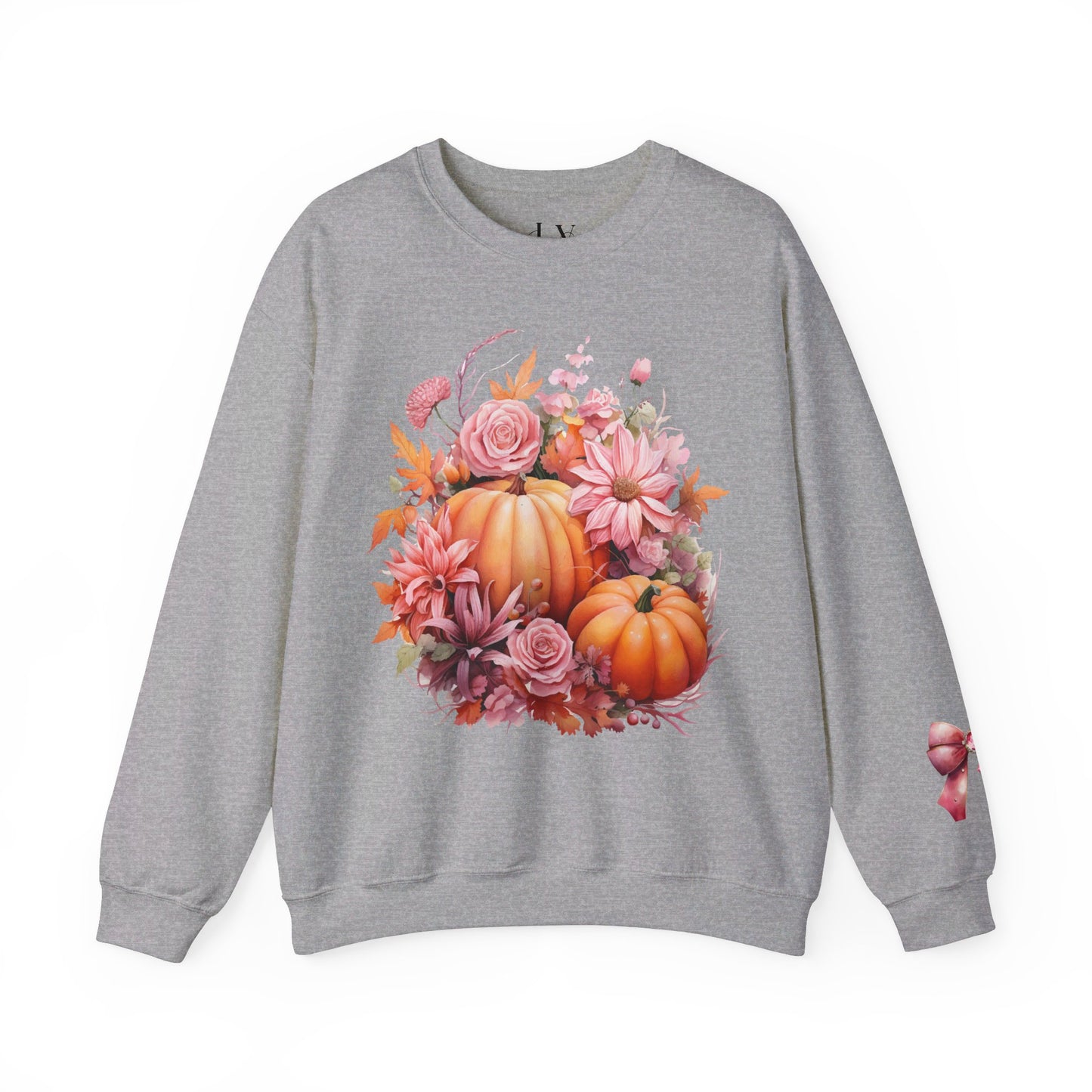 Pink Floral Pumpkin Sweatshirt