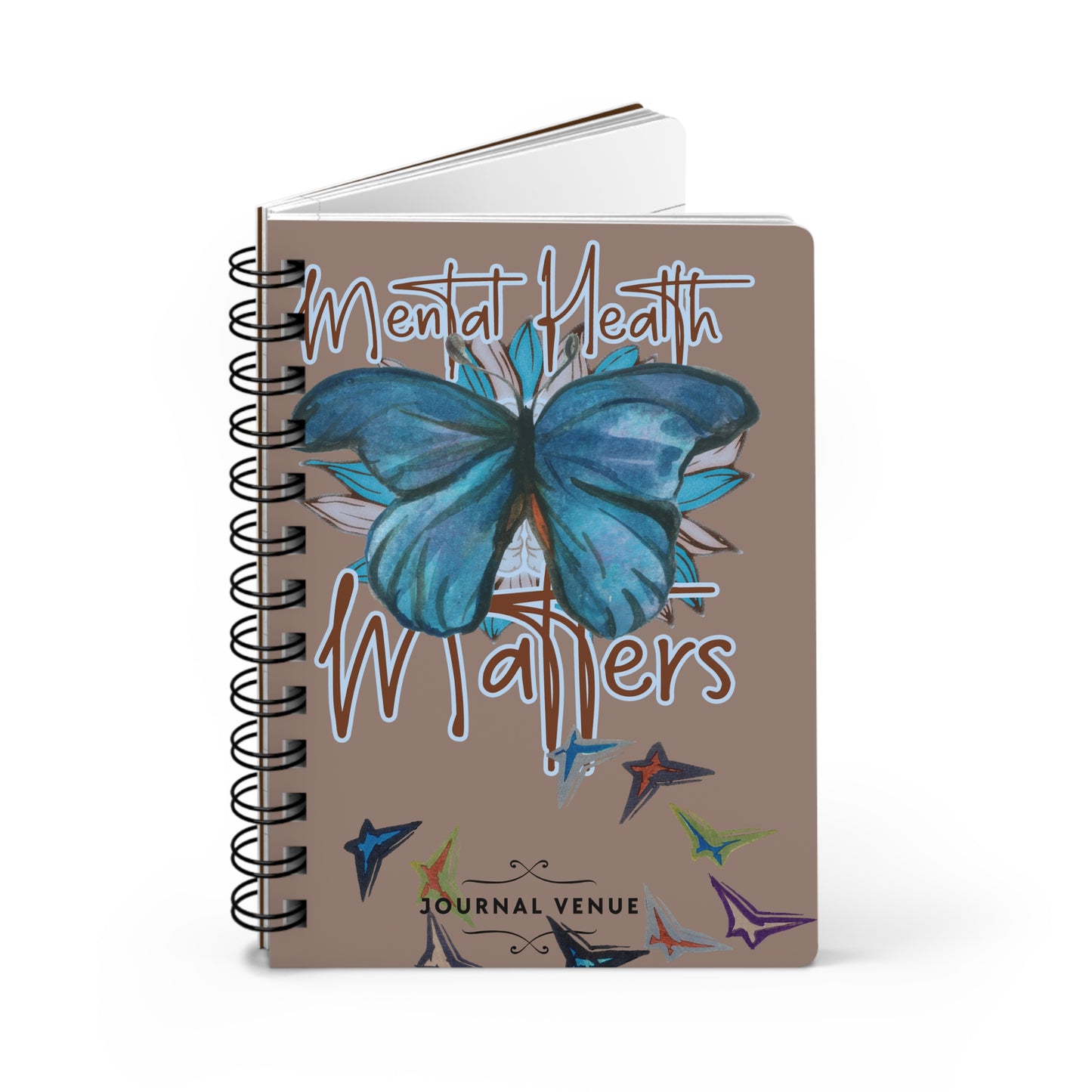 Mental Wellness Spiral Journal  Journaling Notebooks- JOURNAL VENUE