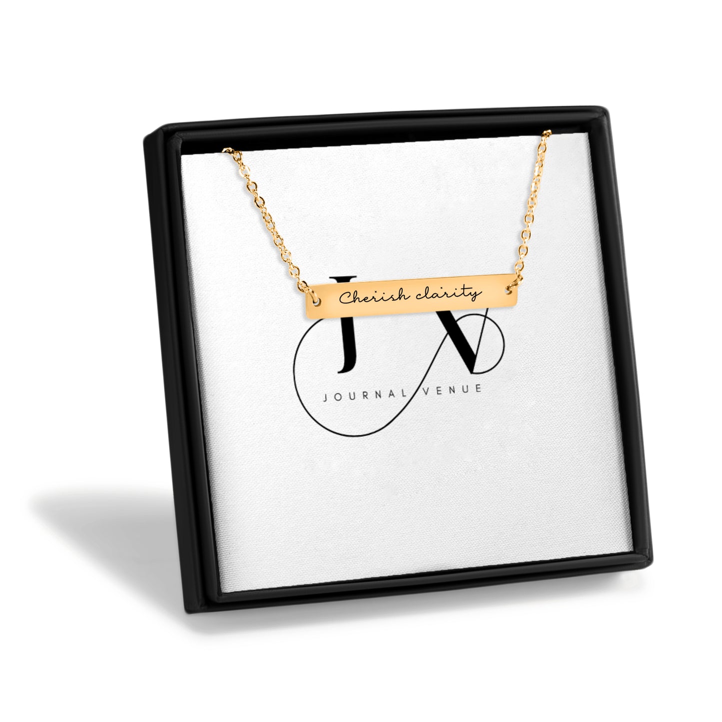 Cherish clarity Bar Necklace