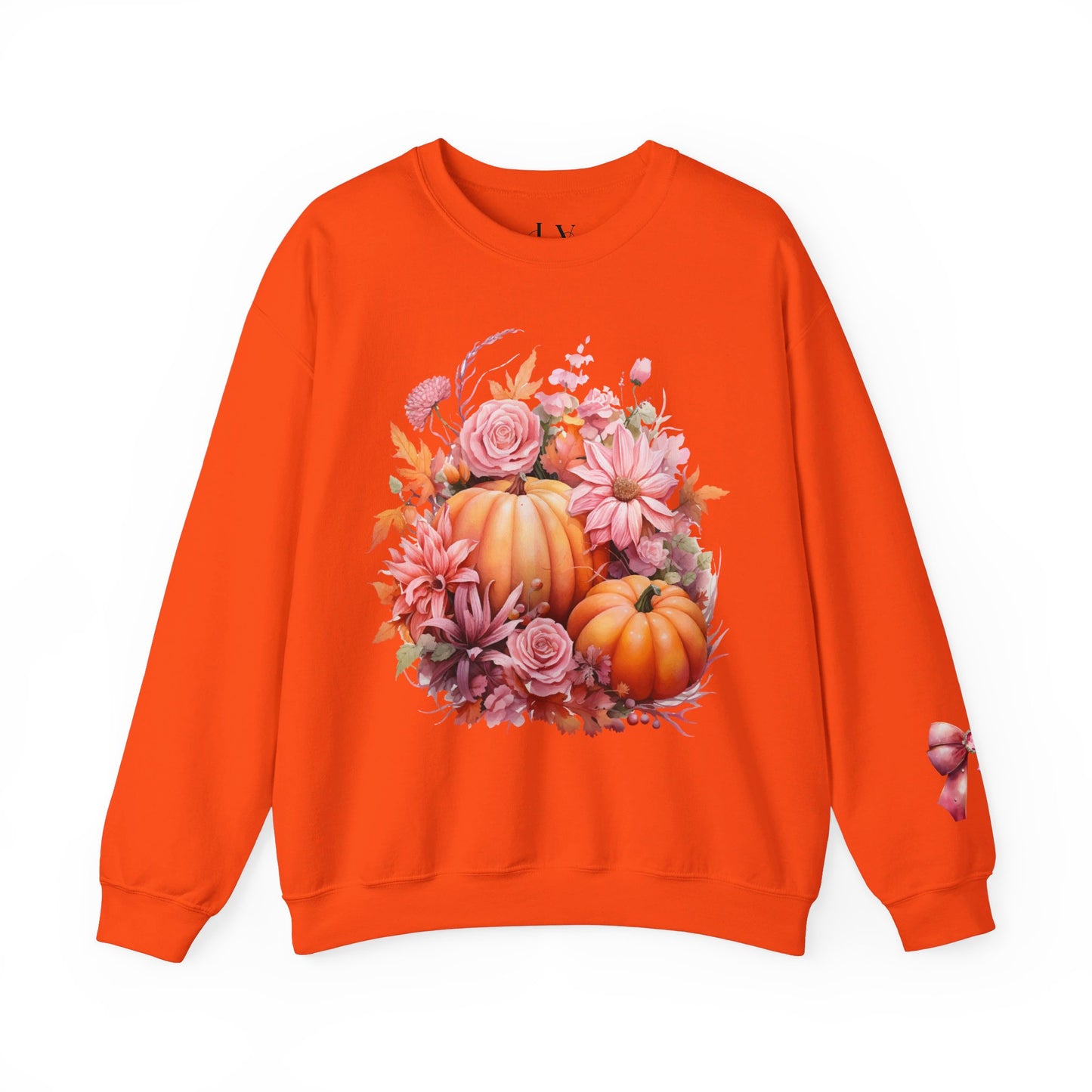 Pink Floral Pumpkin Sweatshirt