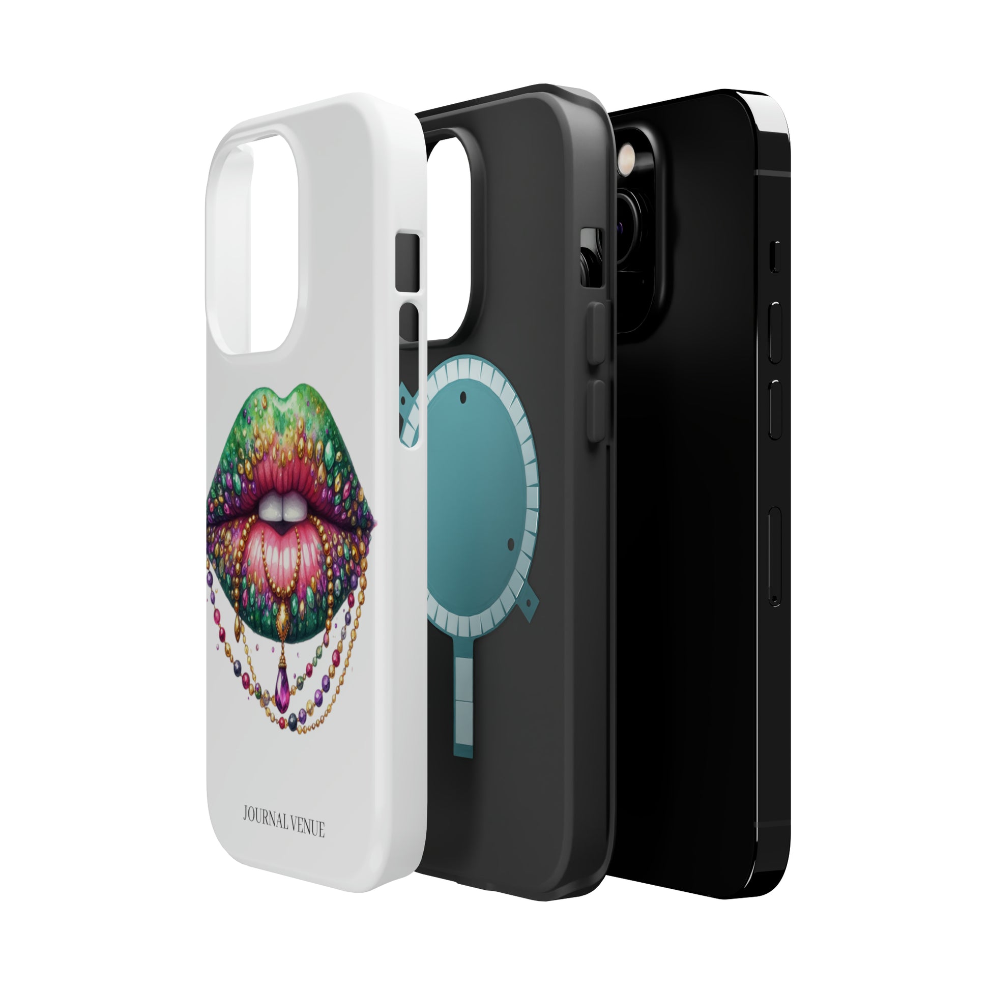 Jeweled Mardi Gras Lip Iphone Cases - JOURNAL VENUE