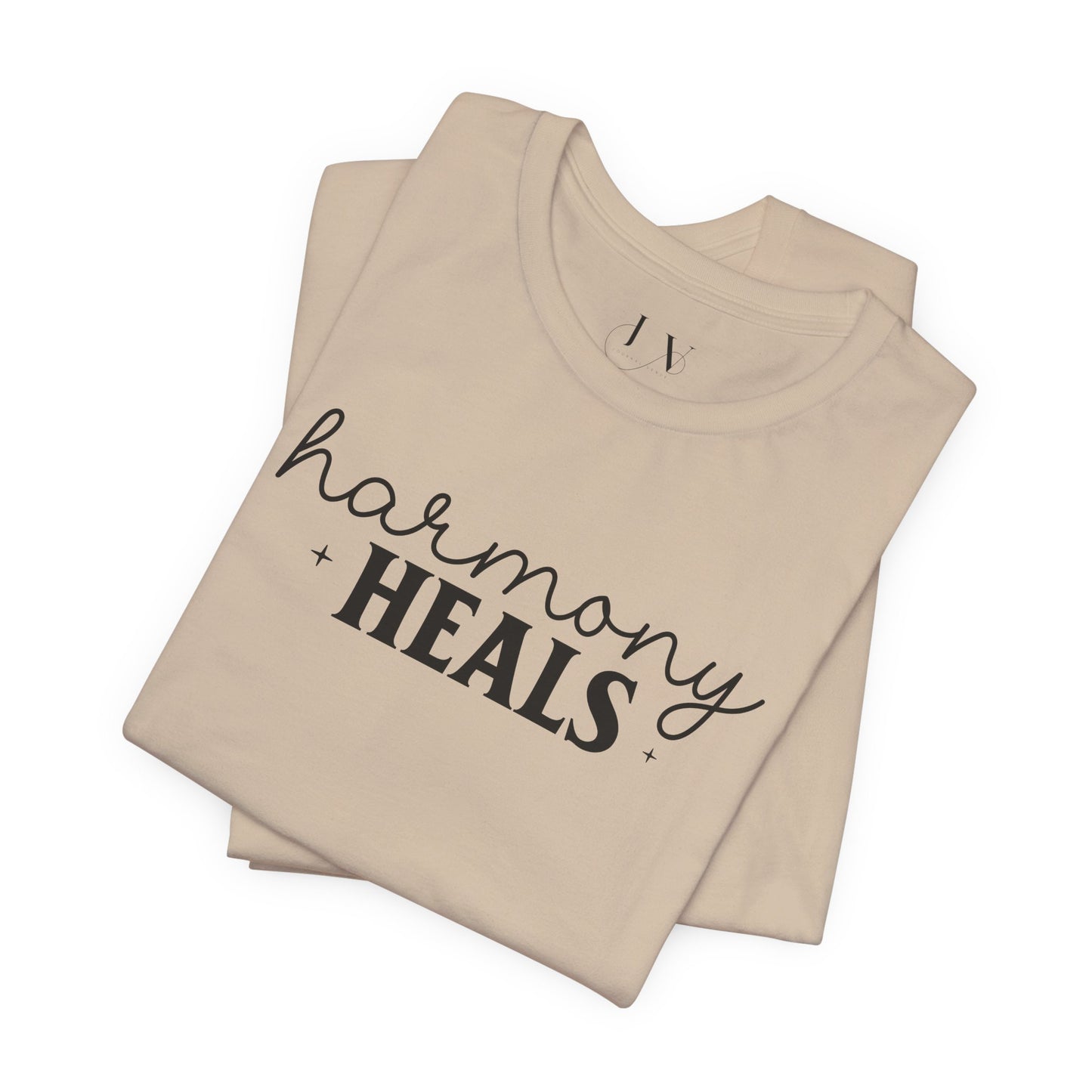 Harmony Heals Self Care Short Sleeve Tee - JOURNAL VENUE