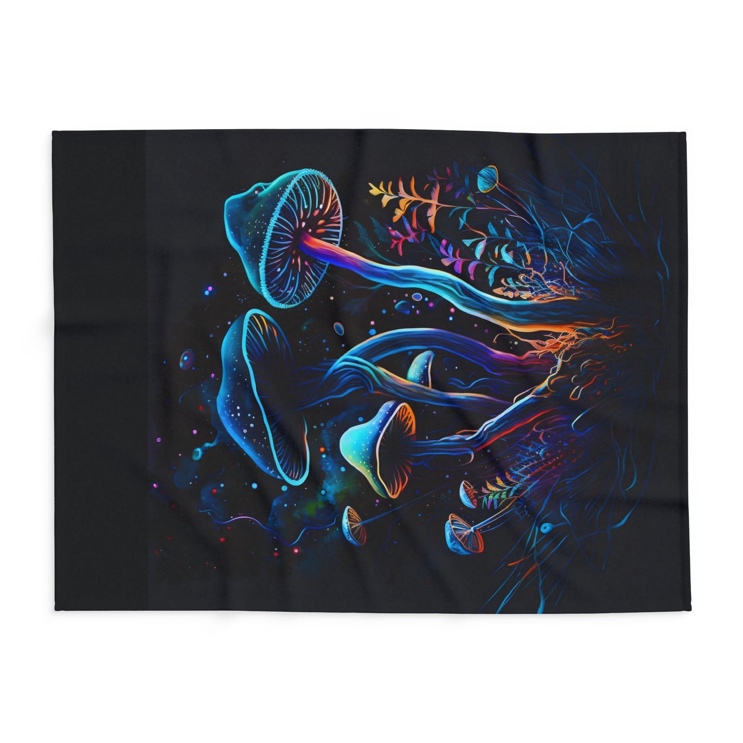 Blue Mushroom Lane Arctic Fleece Blanket